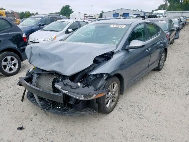 KMHD84LF3JU554589 - 2018 HYUNDAI ELANTRA SE GRAY photo 2