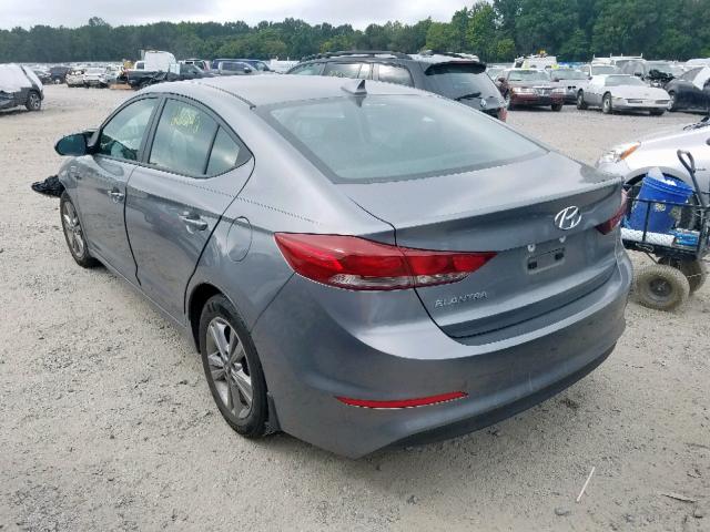 KMHD84LF3JU554589 - 2018 HYUNDAI ELANTRA SE GRAY photo 3