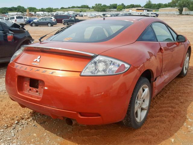 4A3AK24F17E020521 - 2007 MITSUBISHI ECLIPSE GS BURGUNDY photo 4