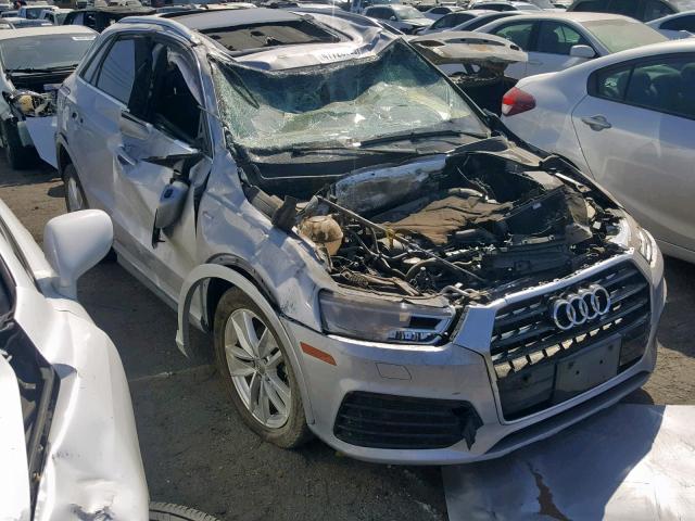 WA1HCCFS0JR003167 - 2018 AUDI Q3 PREMIUM SILVER photo 1