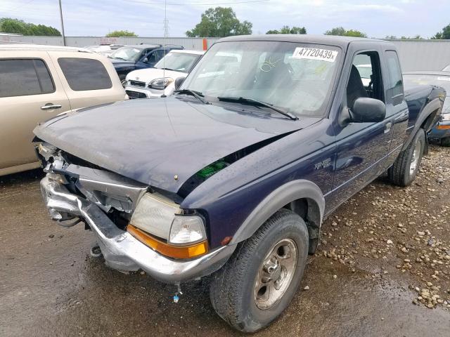 1FTZR15X9YPB34856 - 2000 FORD RANGER SUP BLUE photo 2