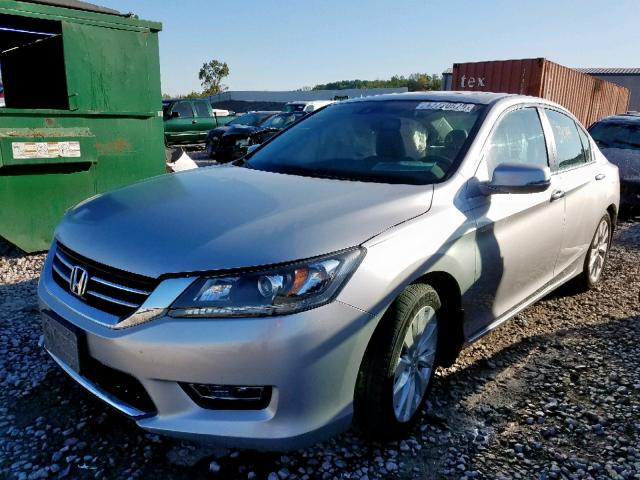 1HGCR2F89DA283317 - 2013 HONDA ACCORD EXL SILVER photo 2