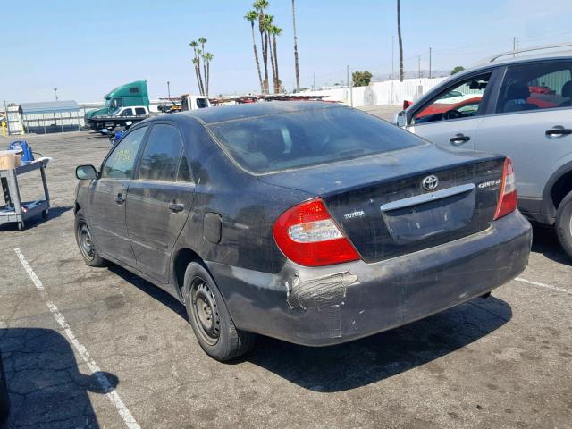 4T1BE32K04U326675 - 2004 TOYOTA CAMRY LE BLACK photo 3