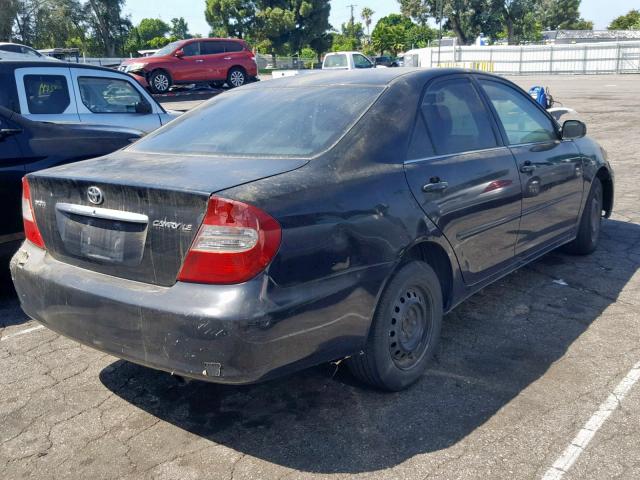 4T1BE32K04U326675 - 2004 TOYOTA CAMRY LE BLACK photo 4