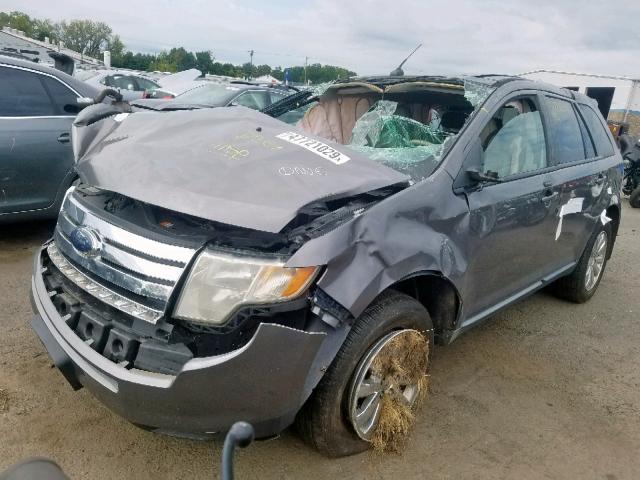 2FMDK4JC9ABA27611 - 2010 FORD EDGE SEL GRAY photo 2