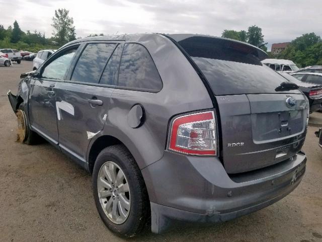 2FMDK4JC9ABA27611 - 2010 FORD EDGE SEL GRAY photo 3