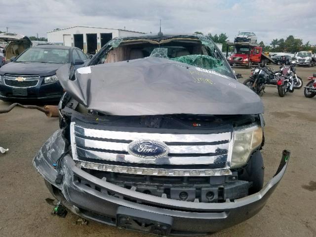 2FMDK4JC9ABA27611 - 2010 FORD EDGE SEL GRAY photo 9