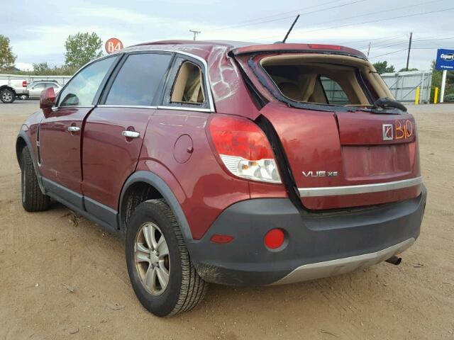 3GSCL33P98S627089 - 2008 SATURN VUE XE RED photo 3