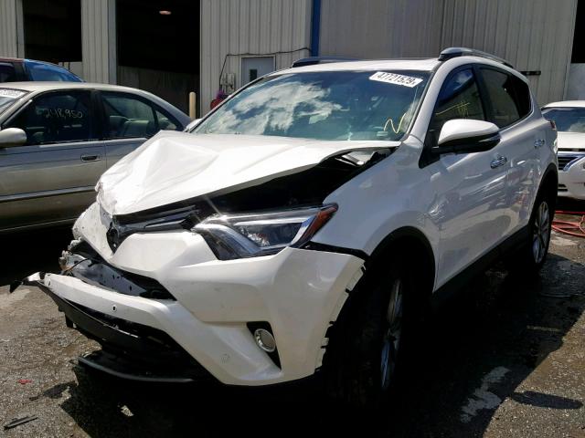 2T3YFREV1HW366034 - 2017 TOYOTA RAV4 LIMIT WHITE photo 2