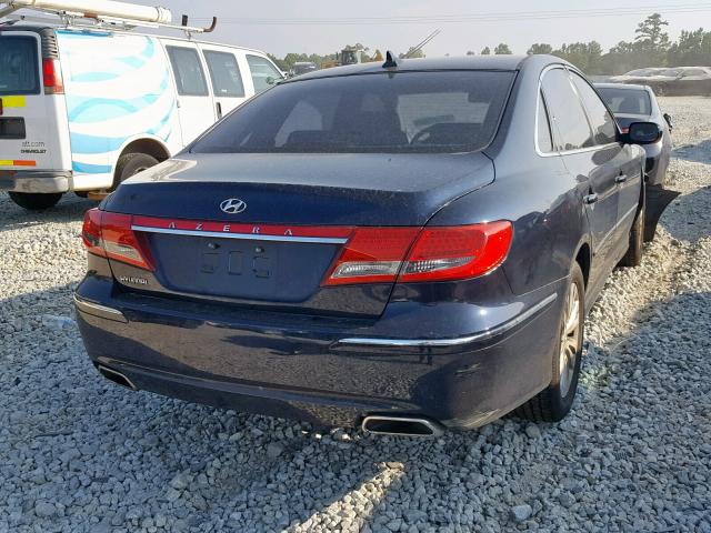 KMHFC4DD2BA540206 - 2011 HYUNDAI AZERA GLS BLUE photo 4