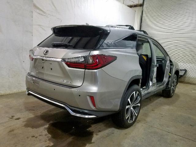 JTJDZKCA7J2012561 - 2018 LEXUS RX 350 L SILVER photo 4