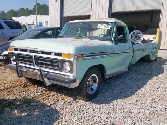F15GNY16231 - 1977 FORD PICK UP TURQUOISE photo 2