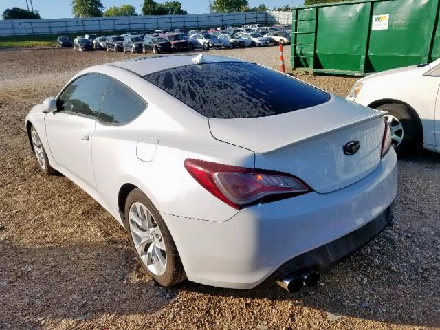 KMHHT6KD8DU089789 - 2013 HYUNDAI GENESIS CO WHITE photo 3