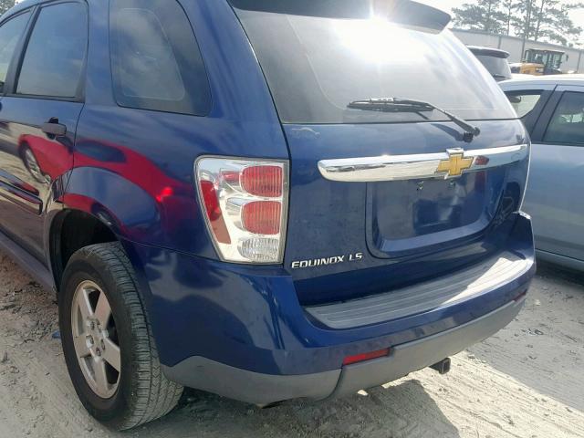 2CNDL13F086317855 - 2008 CHEVROLET EQUINOX LS BLUE photo 10