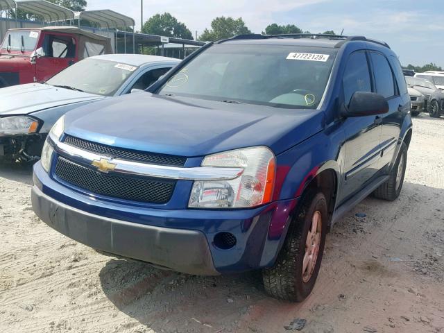 2CNDL13F086317855 - 2008 CHEVROLET EQUINOX LS BLUE photo 2