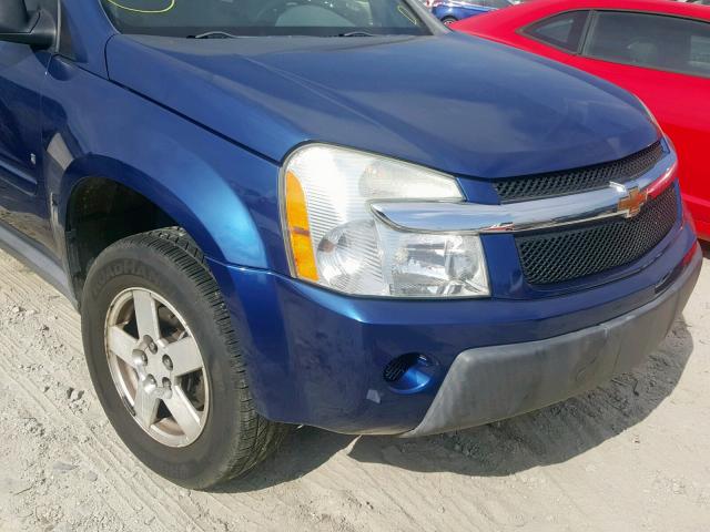 2CNDL13F086317855 - 2008 CHEVROLET EQUINOX LS BLUE photo 9