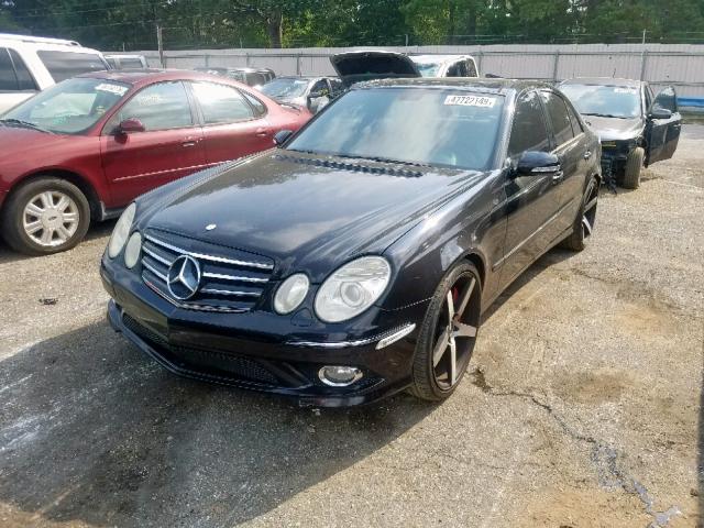 WDBUF56X57B047653 - 2007 MERCEDES-BENZ E 350 BLACK photo 2