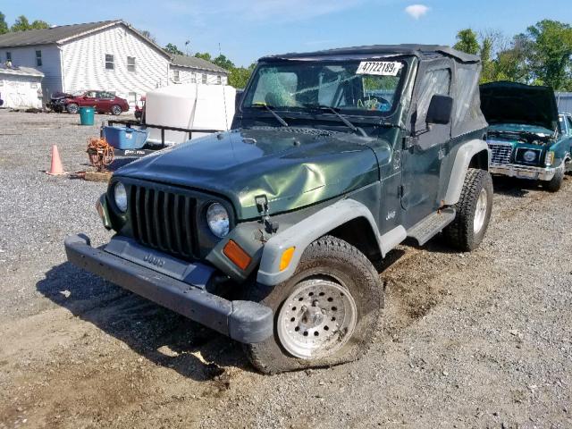 1J4FY29P9VP449877 - 1997 JEEP WRANGLER / GREEN photo 2