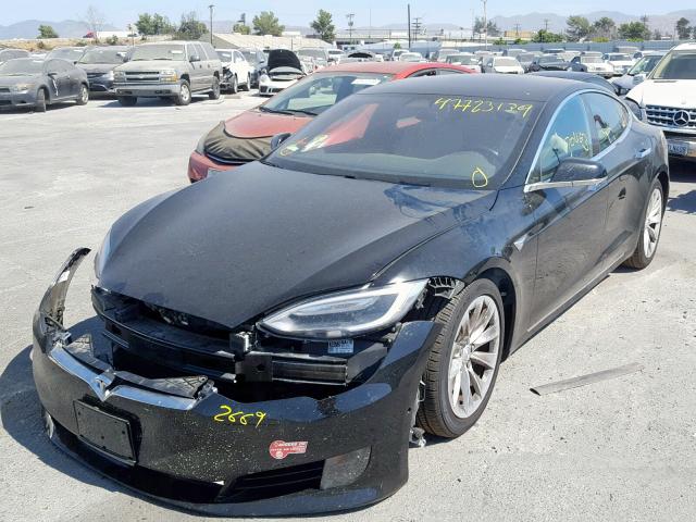 5YJSA1E29HF178699 - 2017 TESLA MODEL S BLACK photo 2