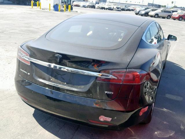 5YJSA1E29HF178699 - 2017 TESLA MODEL S BLACK photo 4