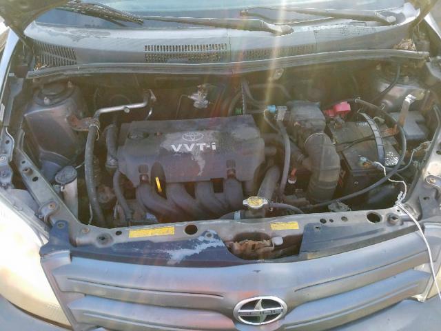 JTKKT624640074489 - 2004 TOYOTA SCION XA GRAY photo 7