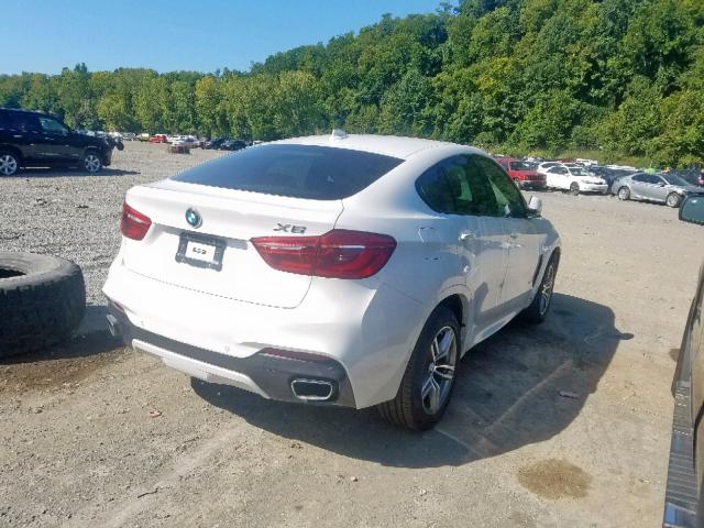 5UXKU2C53H0N84968 - 2017 BMW X6 XDRIVE3 WHITE photo 4