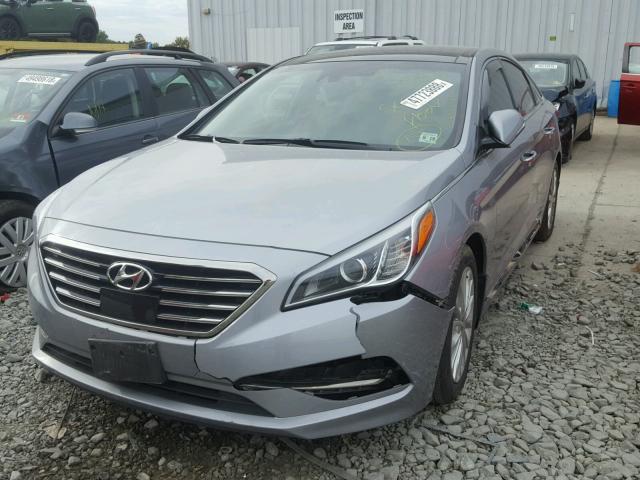 5NPE34AF1FH052983 - 2015 HYUNDAI SONATA SPO GRAY photo 2