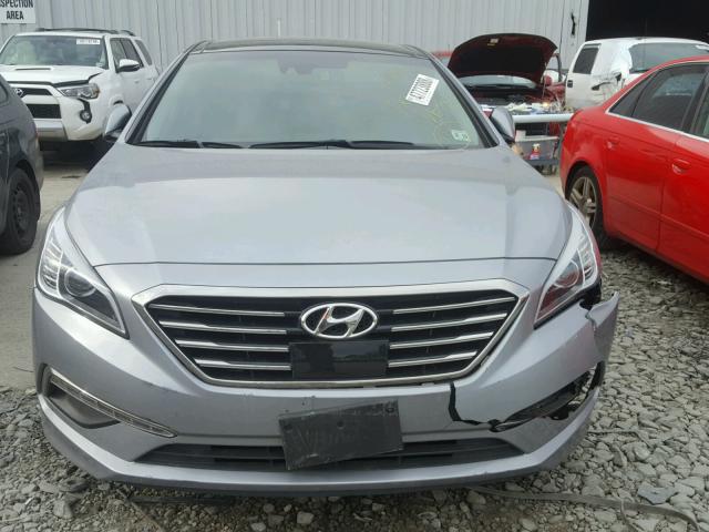 5NPE34AF1FH052983 - 2015 HYUNDAI SONATA SPO GRAY photo 9