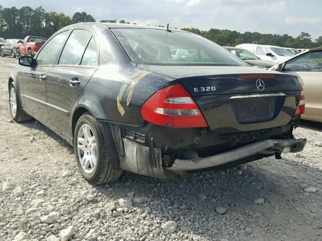 WDBUF65J35A700065 - 2005 MERCEDES-BENZ E 320 BLACK photo 3