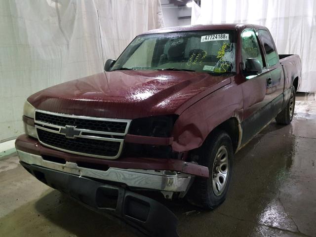 1GCEC19V06Z102324 - 2006 CHEVROLET SILVERADO RED photo 2