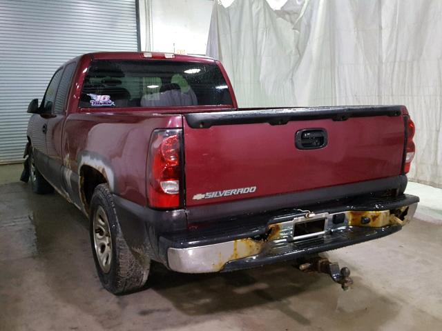 1GCEC19V06Z102324 - 2006 CHEVROLET SILVERADO RED photo 3