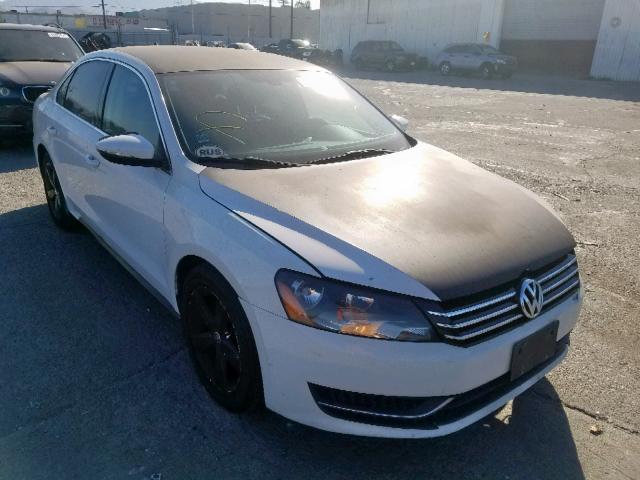 1VWBP7A31CC050086 - 2012 VOLKSWAGEN PASSAT SE WHITE photo 1