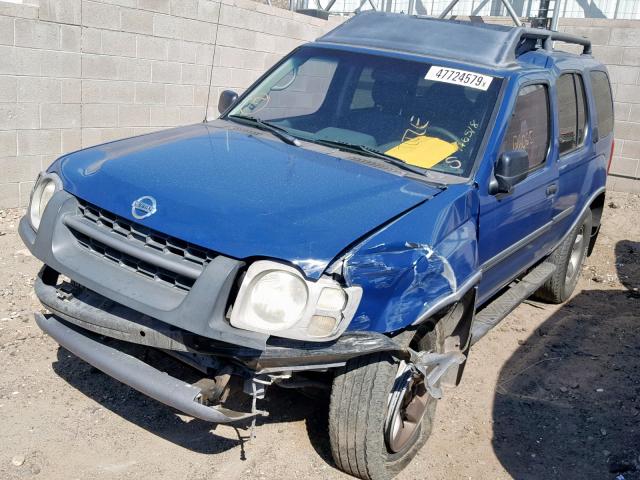 5N1ED28TX3C653647 - 2003 NISSAN XTERRA XE BLUE photo 2