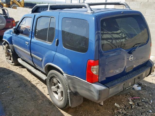 5N1ED28TX3C653647 - 2003 NISSAN XTERRA XE BLUE photo 3