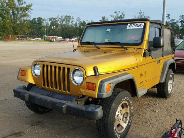 1J4FA29173P315608 - 2003 JEEP WRANGLER / GOLD photo 2