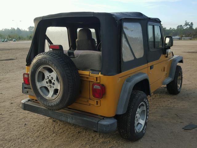 1J4FA29173P315608 - 2003 JEEP WRANGLER / GOLD photo 4