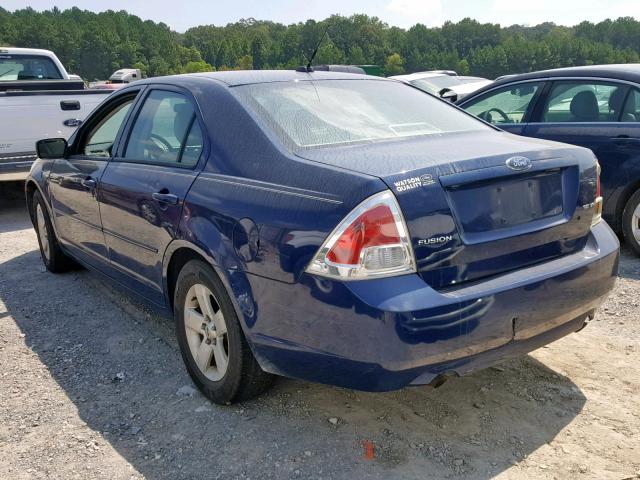 3FAHP07187R156199 - 2007 FORD FUSION SE BLUE photo 3