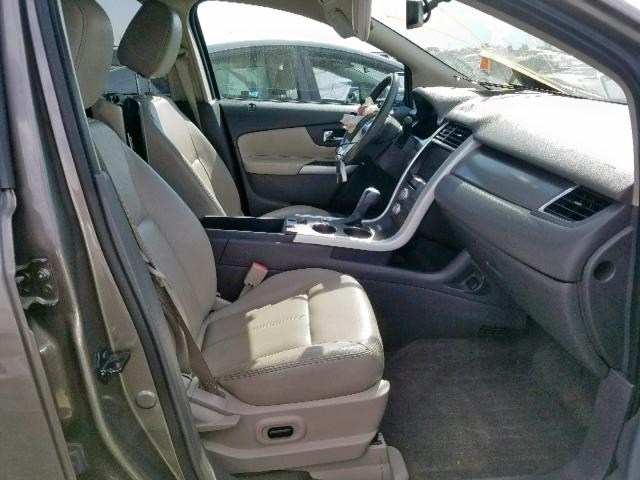 2FMDK3JC5DBB17692 - 2013 FORD EDGE SEL GRAY photo 5