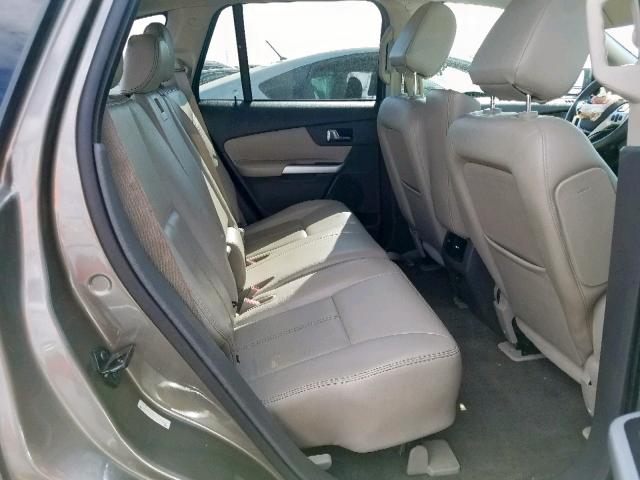 2FMDK3JC5DBB17692 - 2013 FORD EDGE SEL GRAY photo 6