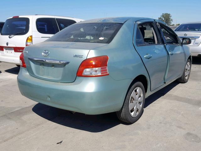 JTDBT923684022102 - 2008 TOYOTA YARIS GREEN photo 4