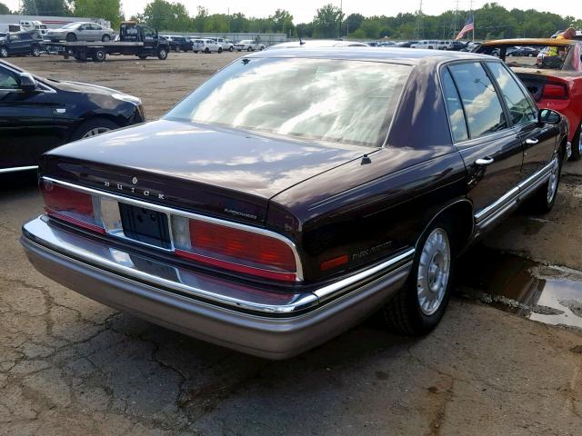 1G4CU521XTH626516 - 1996 BUICK PARK AVENU BURGUNDY photo 4