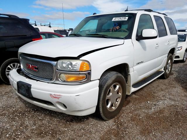 1GKEK63U55J119718 - 2005 GMC YUKON DENA WHITE photo 2