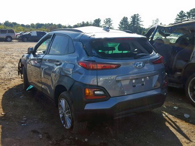 KM8K6CAA3KU359088 - 2019 HYUNDAI KONA SEL GRAY photo 3