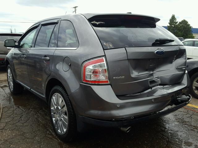 2FMDK4KCXABA37823 - 2010 FORD EDGE LIMIT GRAY photo 3