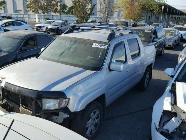 2HJYK16536H524152 - 2006 HONDA RIDGELINE SILVER photo 2