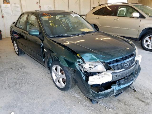 JM1BJ225931132540 - 2003 MAZDA PROTEGE DX GREEN photo 1