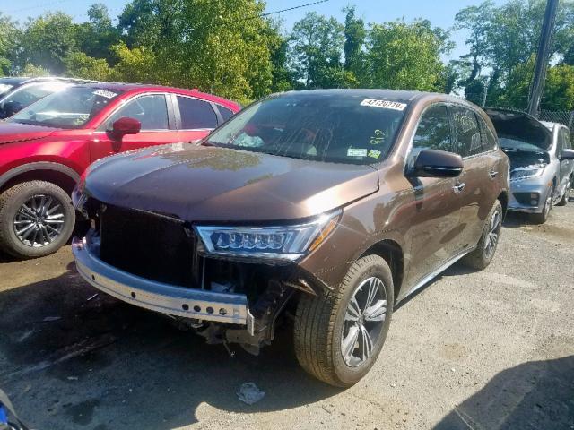 5J8YD4H74KL009223 - 2019 ACURA MDX BROWN photo 2