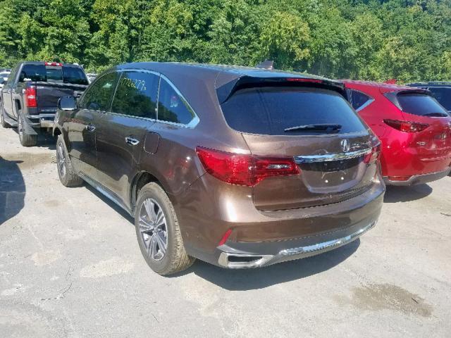 5J8YD4H74KL009223 - 2019 ACURA MDX BROWN photo 3