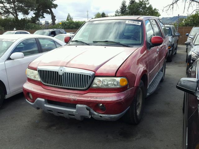 5LMEU27R82LJ12971 - 2002 LINCOLN NAVIGATOR Қызыл фото 2