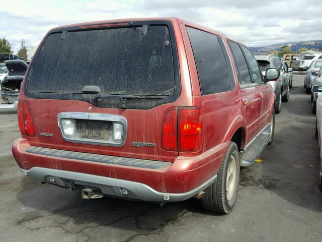 5LMEU27R82LJ12971 - 2002 LINCOLN NAVIGATOR Қызыл фото 4